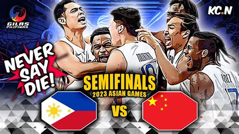 gilas vs china|HEROIC 4TH QUARTER COMEBACK .